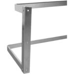 Sienas plaukts ar katlu turētāju 12 āķiem Nerūsējošais tērauds 1200x300x300mm | Adexa VMR1230U - Image 5