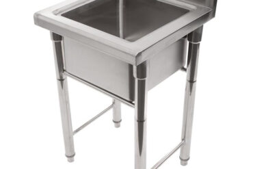 Komerciālā izlietne Nerūsējošais tērauds 585x600x900mm 1 bļoda Aizsargmala | Adexa YDRST145A