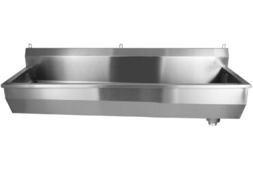 Komerciāls sienas stiprināms trauku mazgāšanas izlietne 1200x380x320mm Nerūsējošais tērauds 1 bļoda | Adexa YDWPS12038