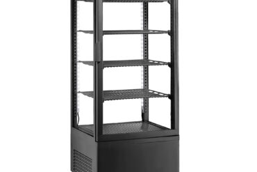 Letes Displeja Ledusskapis 98 litri 4 plaukti Melns 1 plakana durvis | Adexa CL98B