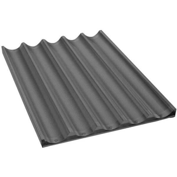 Krāsns bagetes / franču maizes cepšanas panna alumīnijs nesatur nepiedegošu pārklājumu 600x400x80mm | Adexa FBR6040N