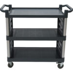 Profesionāls liels daudzfunkcionāls ratiņš ar aizvērtām malām 3 līmeņu 1010x500x980mm | Adexa HZMCC5013 - Image 2