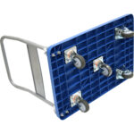 Liela salokāma platformas ratiņi zila 900x585x840mm | Adexa HZMTC400 - Image 2