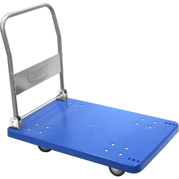 Liela salokāma platformas ratiņi zila 900x585x840mm | Adexa HZMTC400