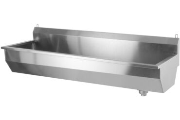 Komerciāla sienas piestiprināma trauku mazgāšanas izlietne 1500x380x320mm nerūsējošais tērauds 1 bļoda | Adexa YDWPS15038