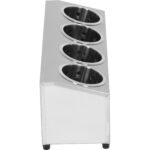 Komercijas Galda Piederumu Groza Turētājs 4 caurumu Nerūsējošais tērauds | Adexa KFA04B - Image 4