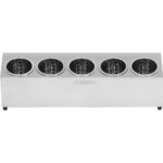 Komercijas galda piederumu grozu turētājs ar 5 caurumiem no nerūsējošā tērauda | Adexa KFA05B - Image 6