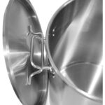 Profesionāla atkritumu tvertne Nerūsējošais tērauds ar vāku 95 litri | Adexa SDB95 - Image 6