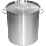 Profesionāls atkritumu tvertne Nerūsējošais tērauds ar Vāku 75 litri | Adexa SDB75 - Image 4