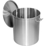 Profesionāls atkritumu tvertne Nerūsējošais tērauds ar Vāku 75 litri | Adexa SDB75