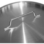 Profesionāls atkritumu tvertne Nerūsējošais tērauds ar vāku un riteņiem 55 litri | Adexa SDC55 - Image 2