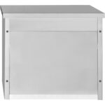 Sienas skapja skapītis ar stikla veramām durvīm Nerūsējošais tērauds 800x400x650mm | Adexa SWCGD80402 - Image 3