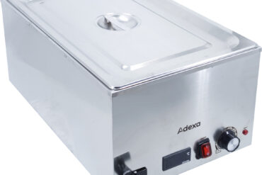 Komerciāls Bain Marijs ar 1xGN1/1 trauku un vāku Digitālā vadība Notekkrāns | Adexa WH7066CT