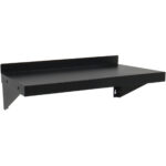 Komerciāla sienas plaukts Melns pulverkrāsots tērauds 600x300x190mm | Adexa WSPC30060