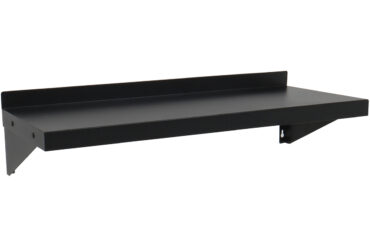 Komerciāls sienas plaukts Melns pulverkrāsots tērauds 800x300x190mm | Adexa WSPC30080