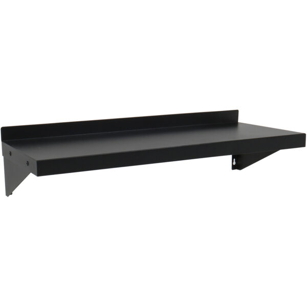 Komerciāls sienas plaukts Melns pulverkrāsots tērauds 800x300x190mm | Adexa WSPC30080