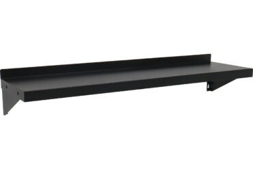 Komerciālā sienas plaukts Melni pulverkrāsots tērauds 1100x300x190mm | Adexa WSPC30110