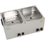 Komercionālie dubultie hotdogu sildītāji 2x8 litri 2.4kW | Adexa XDESW8D - Image 3