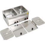 Komercionālie dubultie hotdogu sildītāji 2x8 litri 2.4kW | Adexa XDESW8D - Image 8