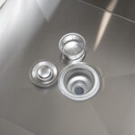 Zema Komerciālā Trauku Mazgāšanas Izlietne ar Mob Turētājiem Nerūsējošais tērauds 1 bļoda Aizsargpanelis 1500x600x660mm Kvadrātveida kājas | Adexa SMSJYLR15060 - Image 5