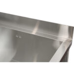 Zems Komerciālais Pot Mazgāšanas Izlietne Nerūsējošais tērauds 1 bļoda Aizsargsiena 1200x600x660mm Kvadrāta kājas | Adexa SMSJY12060 - Image 2