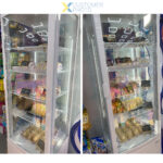 Vertikāls vitrīnas ledusskapis 238 litru 4 plaukti Balts 1 plakana durvis | Adexa CL238W - Image 2