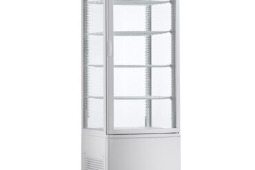 Vertikāls vitrīnas ledusskapis 238 litru 4 plaukti Balts 1 plakana durvis | Adexa CL238W