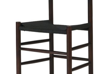 Tumšā valrieksta krāsas Dižskābardis Krēsls ar Melnām pītām virvēm sēdeklī | | Adexa GS60575DWB