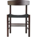 Tumšā valrieksta krāsas Dižskābardis Krēsls ar Melnām pītām virvēm sēdeklī | | Adexa GS60575DWB - Image 4