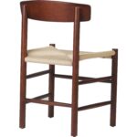 Bērzā krēsls Valriekstu krāsas ar Vieglu pītu virvi sēdekli | | Adexa GS60575LWBE - Image 7