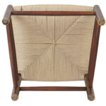 Bērzā krēsls Valriekstu krāsas ar Vieglu pītu virvi sēdekli | | Adexa GS60575LWBE - Image 6