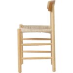 Bērza koka krēsls dabīgā krāsā ar gaišu pītu virvju sēdekli | Adexa GS60575NBE - Image 5