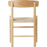 Bērza koka krēsls dabīgā krāsā ar gaišu pītu virvju sēdekli | Adexa GS60575NBE - Image 3