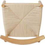 Bērza koka krēsls dabīgā krāsā ar gaišu pītu virvju sēdekli | Adexa GS60575NBE - Image 2