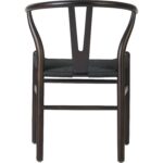 Beech Wood krēsls Tumša valrieksta krāsā ar melnu pītu virvju sēdekli | | Adexa GSW0029DWB - Image 2