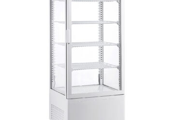 Letes virsmas vitrīnas ledusskapis 98 litri ar 4 plauktiem Balts ar 1 plakanu durvi | Adexa CL98W