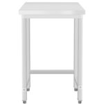 Komerciālais darba galds Nerūsējošais tērauds Bez apakšējās plaukta 450x600x965mm | Adexa DW4560WO