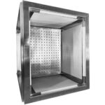 Komerciāla ledus kaste ar ritenīšiem un vāku, nerūsējošs tērauds 700x500x850mm | Adexa MIB504035 - Image 5