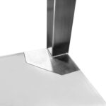 Komerciāla ledus kaste ar ritenīšiem un vāku, nerūsējošs tērauds 700x500x850mm | Adexa MIB504035 - Image 6