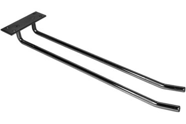 Vīna glāžu statīvs melns, montējams pie griestiem, garums 300mm, 3 vīna glāzes | Adexa WGB18500300B