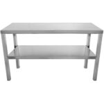 Komercvirtuves pārvads 2 līmeņi no nerūsējošā tērauda 800x335x700mm | Adexa WHES803470 - Image 3