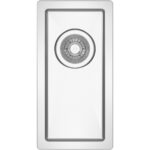 Premium Single Basin Izlietne 230x450x150mm Virsapmetums Nerūsējošais tērauds | Adexa SB101840 - Image 2