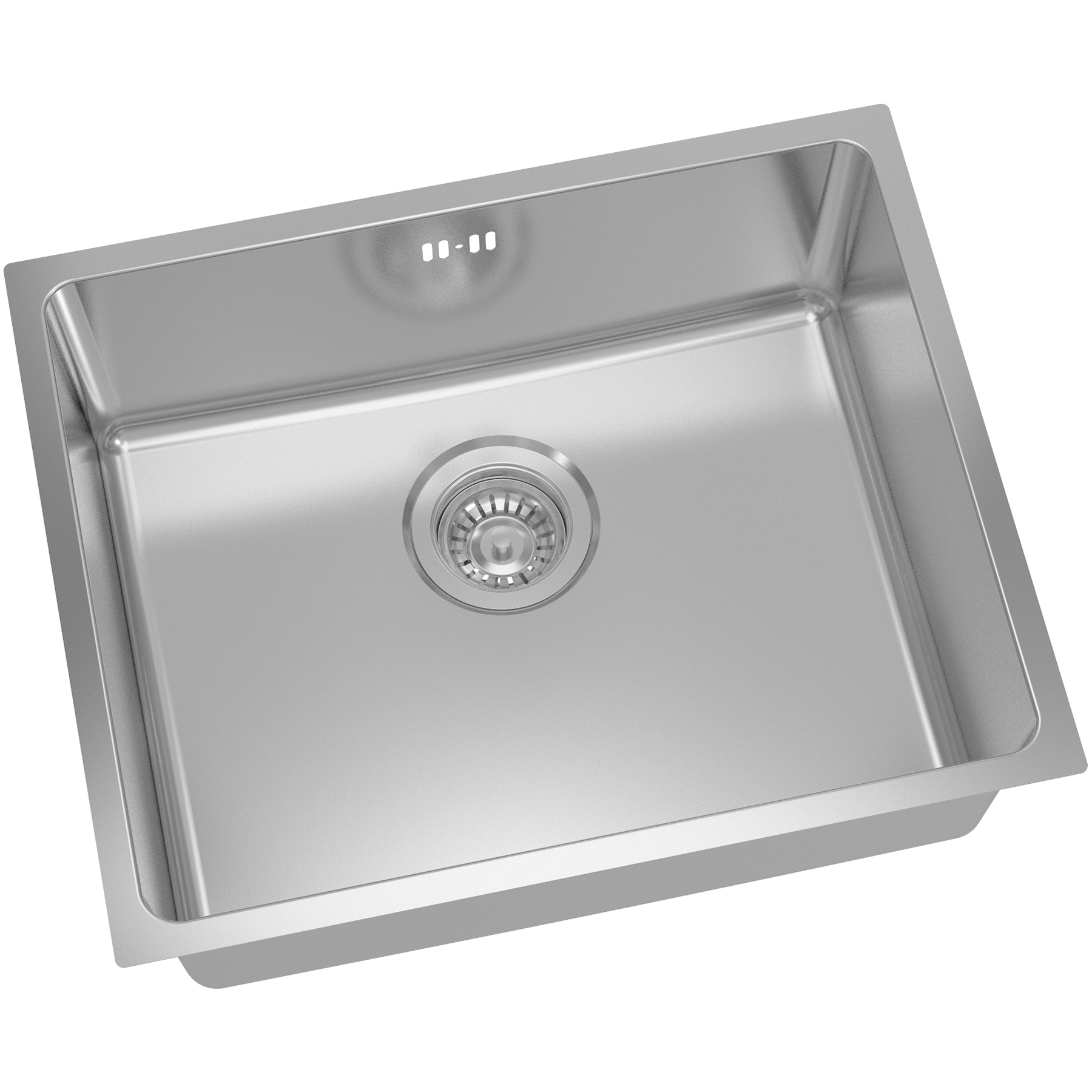 Premium vienas nodalījuma izlietne 540x440x185mm Virsapmetuma Nerūsējošais tērauds | Adexa SBIK Augstākās kvalitātes viena nodalījuma izlietne 540x440x200mm virsmas montāža no nerūsējošā tērauda | Adexa SB205040 - Image 1