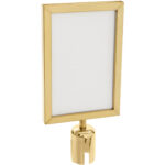 Zelta stacionāra zīmes rāmis A4 formātā | Adexa A009G