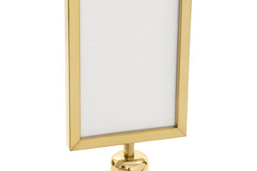 Zelta stacionāra zīmes rāmis A4 formātā | Adexa A009G