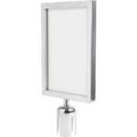 Zīmes rāmis stabiņiem Sudraba A4 | Adexa A009SS - Image 2