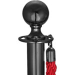 Virve balsts ar lodveida augšpusi 320x1000mm Melns | Adexa BBP02A - Image 3