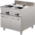 Komerciālais gāzes fritētājs uz skapīša 2x20 litri 30.0kW | Adexa Hotmax 900 GF922
