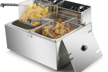 Komerciālais Elektriskais Dubultais Frīts 2x8 litru 5.6kW Uzgalda | Adexa HEF89