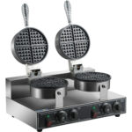 Komercijas vafeļu cepējs Dubultais apaļais | Adexa HWB2